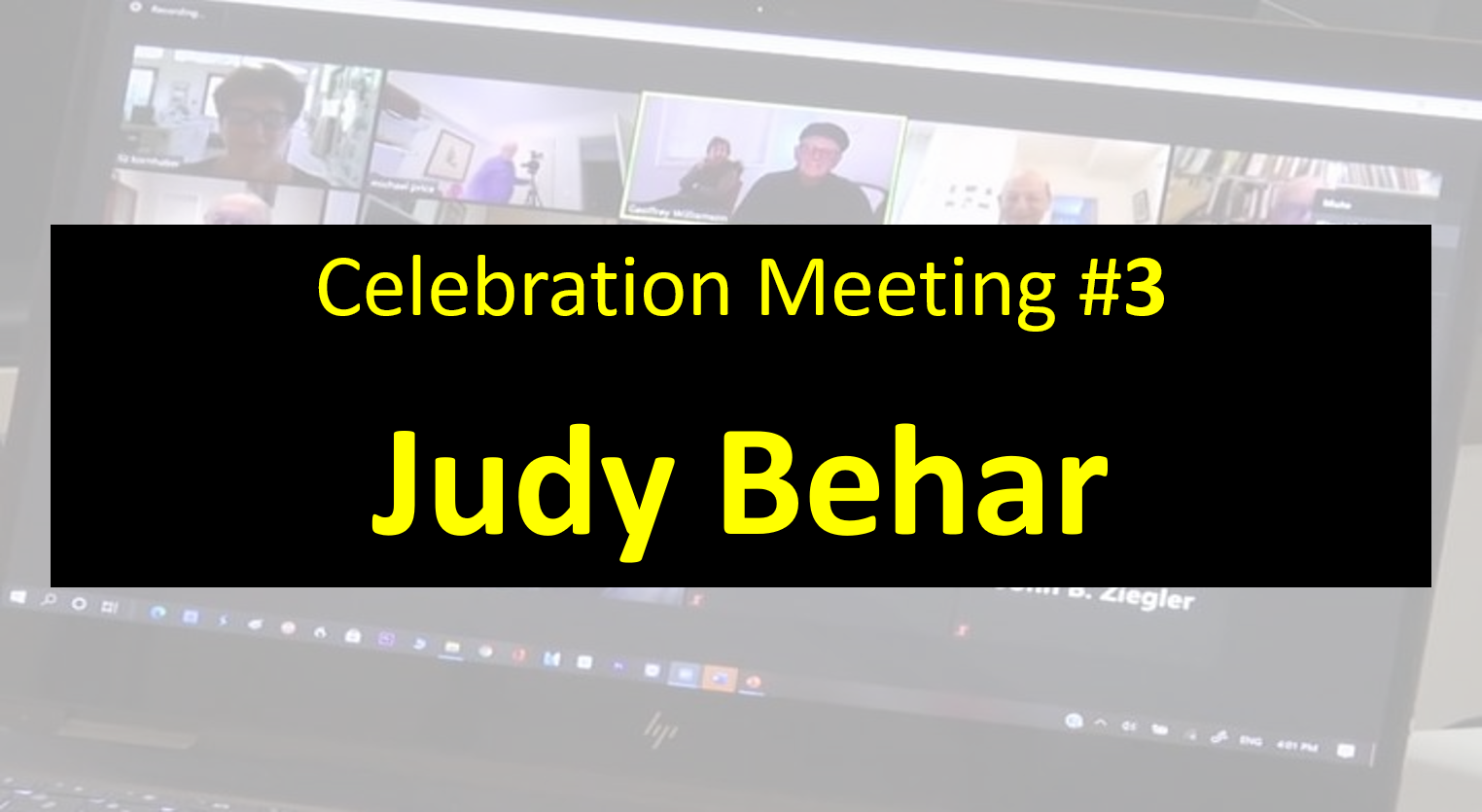  #24 2020 - Celebration Meeting - #3 Judy Behar